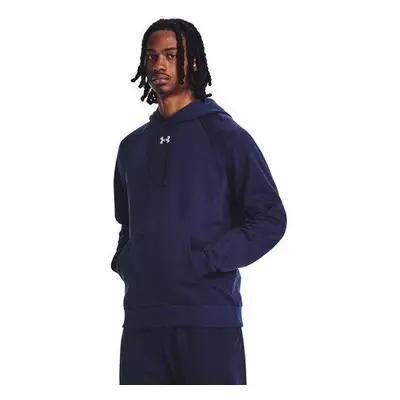 Under Armour Pánská mikina Rival Fleece Hoodie midnight navy L, Tmavě, modrá