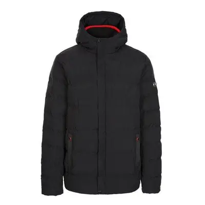 Trespass Pánská prošívaná bunda Habbton black XL, Černá