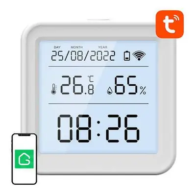 Chytrý senzor teploty a vlhkosti WiFi Gosund S6 (LCD displej, podsvícení) Tuya