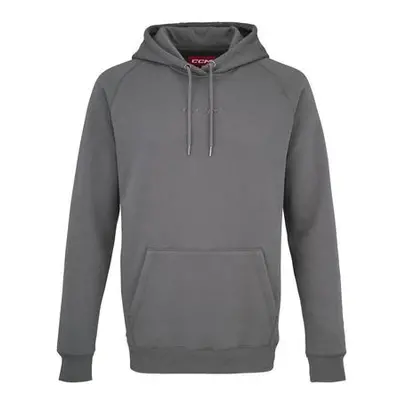 CCM Mikina Core Pullover Hoodie SR, šedá, Senior, M