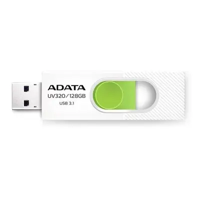 ADATA Flash disk UV320 32GB / USB 3.1 / bílo-zelená, AUV320-32G-RWHGN