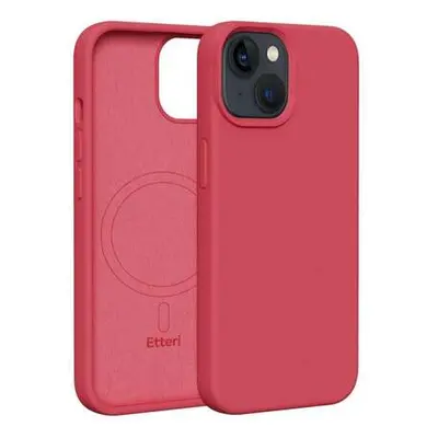 Silikonové TPU pouzdro Etteri Mag pro iPhone 14 raspberry