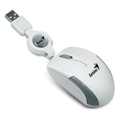 GENIUS Micro Traveler V2/ drátová/ 1200 dpi/ USB/ bílá, 31010125108