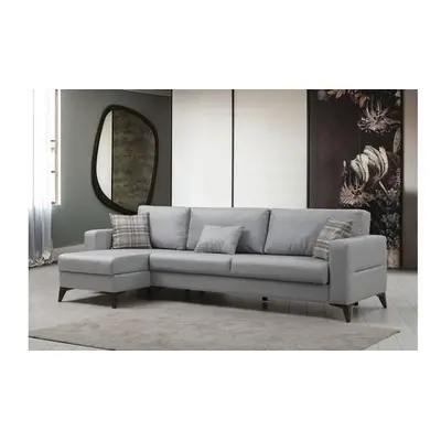 Atelier del Sofa Corner Sofa-Bed Kristal 3+Corner - Light Grey