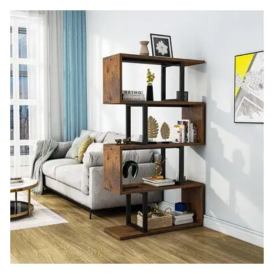 Hanah Home Bookshelf Twist v2 - Brown BrownBlack