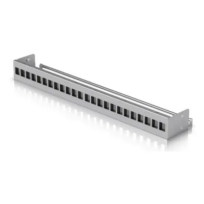 Ubiquiti 24-Port Blank Keystone Patch Panel - Panel do rozvaděče 19", pro keystone, stříbrný, 1U