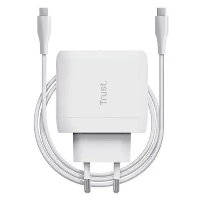 Trust Maxo 65W USB-C nabíjecí adaptér + 2m USB-C kabel, bílý