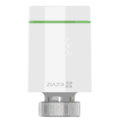 EZVIZ chytrá termostatická hlavice/ 55 mm x 95 mm/ 2x 1,5V AA baterie/ 3.0 V DC/ Zigbee/ bílá