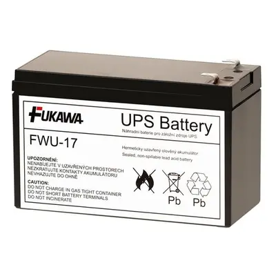 FUKAWA olověná baterie FWU17 do UPS APC/ náhradní baterie za RBC17/ 12V/ 9Ah/ životnost 5 let, 1