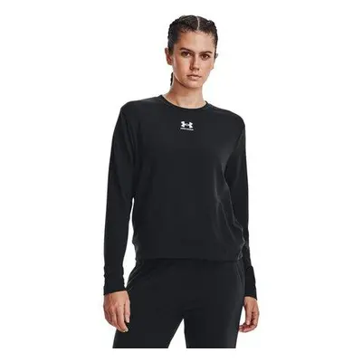 Under Armour Dámská froté mikina Rival Terry Crew black L, Černá