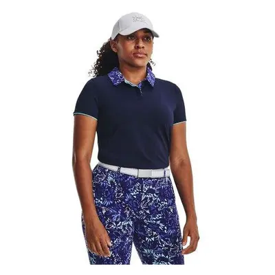 Under Armour Dámské polo tričko Iso-Chill Polo SS midnight navy M, Tmavě, modrá