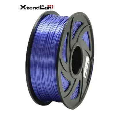 XtendLAN PLA filament 1,75mm průhledný fialový 1kg, 3DF-PLA1.75-TPL 1kg