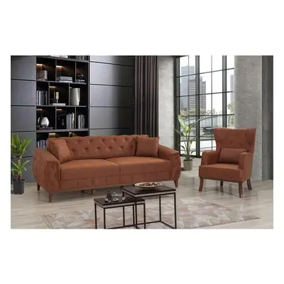 Atelier del Sofa Sofa-Bed Set Marta-TKM03-Brown