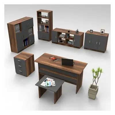 Hanah Home Office Furniture Set VO18-BA BaroqueAnthracite