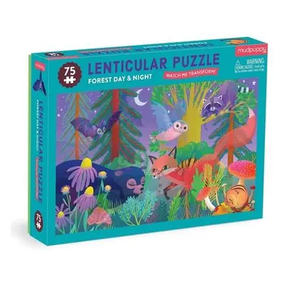 Mudpuppy Puzzle s lentikulárním efektem Les ve dne, v noci 75 dílků