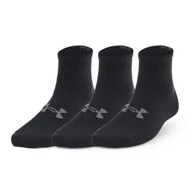 Under Armour Dětské sportovní ponožky Essential 3-Pack Youth black XS, Černá