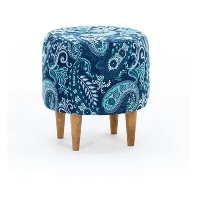 Atelier del Sofa Tuffet Sassari BlueTurquoiseWhite