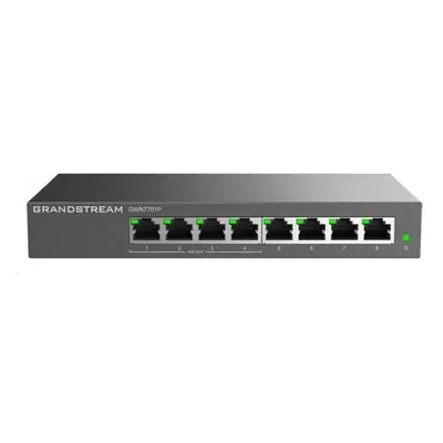 Grandstream GWN7701P Unmanaged Network Switch 8 portů / 4 PoE out, GWN7701P