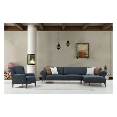 Atelier del Sofa Sofa Set London Corner Set - Anthracite