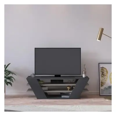 Hanah Home TV Stand Wagner - White BlackWhite