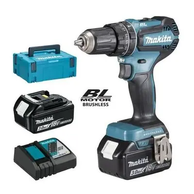 Makita DHP485RFJ Aku bezuhlíkový příklepový šroubovák Li-ion LXT 18V/3,0 Ah,Makpac