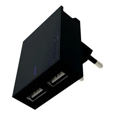 Swissten Síťový Adaptér Smart Ic 2X Usb 3A Power + Datový Kabel Usb / Lightning 1,2 M Černý