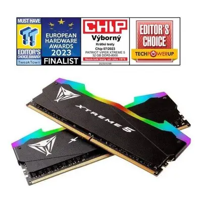 PATRIOT VIPER XTREME 5 RGB 32GB DDR5 8000MHz / DIMM / CL38 / Kit 2x 16GB, PVXR532G80C38K