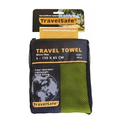 TravelSafe ručník Microfiber L lime green 150 x 85 cm