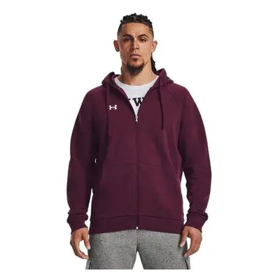 Under Armour Pánská mikina Rival Fleece FZ Hoodie dark maroon M