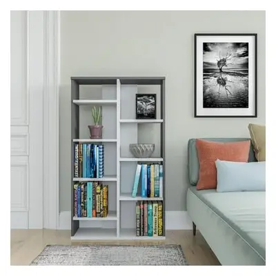 Hanah Home Bookshelf Keota - White, Anthracite WhiteAnthracite