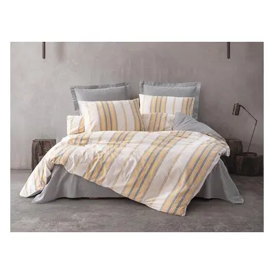 L'essentiel Maison Single Quilt Cover Set Tribus - Yellow YellowGreyWhite