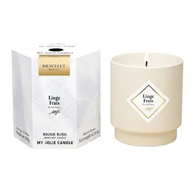 My Jolie Candle Vonná svíčka 36h s náramkem Gold Les Surprenantes Svěží prádlo 320282