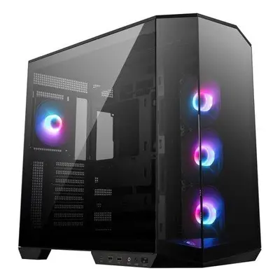 MSI skříň MAG PANO 100R PZ Black/ bez zdroje/ levé a přední sklo/ 4x 120 mm A-RGB fan/ 1x USB-C/