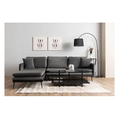 Atelier del Sofa Corner Sofa Reya - Anthracite Anthracite