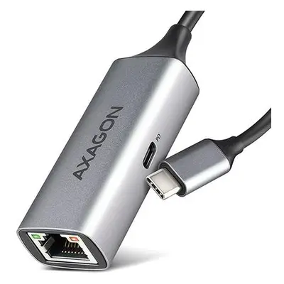 AXAGON ADE-TXPD, USB-C 3.2 Gen 1 - Gigabit Ethernet síťová karta, Asix AX88179, PD 100W, auto in