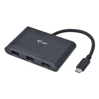 i-tec USB 3.1 Type C HDMI Travel adaptér PD/Data/ 1x HDMI 4K Ultra HD 3840x2160/ 2x USB 3.0/ čer