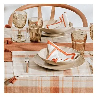 Hermia Table Mat Set (4 Pieces) Ekose CinnamonCream