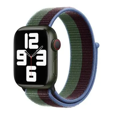 Devia remienok Nylon Braided Two-Tone Loop pre Apple Watch 40/41mm - Eucalyptus Green