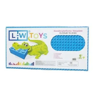 L-W Toys Podložka na stavění - JUNIOR 16x32 bodů modrá