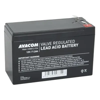 AVACOM baterie 12V 7,2Ah F2 (PBAV-12V007,2-F2A), PBAV-12V007,2-F2A