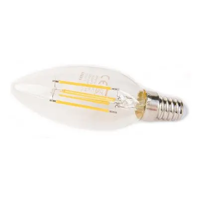 Tesla LED žárovka FILAMENT RETRO svíčka E14/4.2W/230V/470lm/25 000h/2700K teplá/360st/čirá