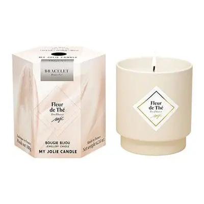 My Jolie Candle Vonná svíčka 36h s náramkem Silver Les Surprenantes Čajovníkový květ 320284