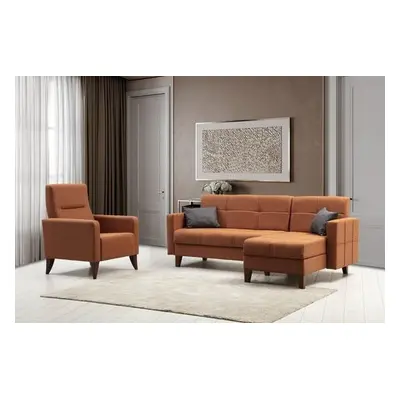 Atelier del Sofa Sofa Set Polya L - Tile Red