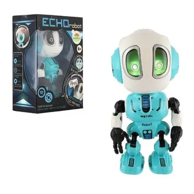 Robot ECHO opakující věty kovový modrý