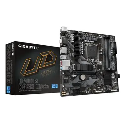 GIGABYTE B760M DS3H DDR4 / Intel B760 / LGA1700 / 4x DDR4 / 2x M.2 / DP / HDMI / USB-C / mATX, 