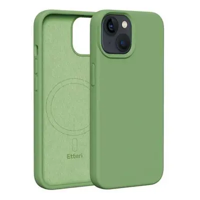 Silikonové TPU pouzdro Etteri Mag pro iPhone 14 světle zelené