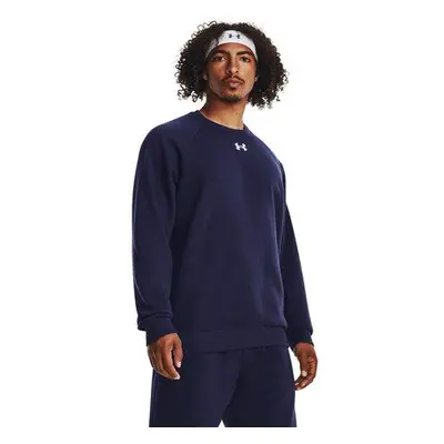 Under Armour Pánská mikina Rival Fleece Crew midnight navy S, Tmavě, modrá