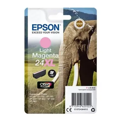 Epson inkoustová náplň/ T2436/ Singlepack 24XL Claria Photo HD Ink/ Světlá Magenta, C13T24364012