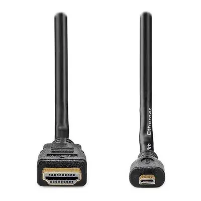 NEDIS High Speed HDMI kabel s ethernetem/ konektory HDMI - micro HDMI/ černý/ 2m, CVGB34700BK20