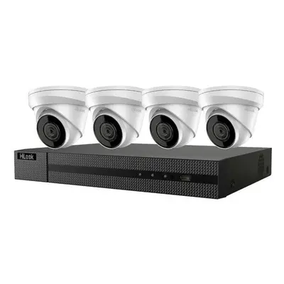 HiLook 4K PoE Turret KIT/ IK-4248TH-MH/P/ 4x kamery IPC-T280H 2.8mm/ 1x NVR-104MH-C/4P/ 2TB HDD